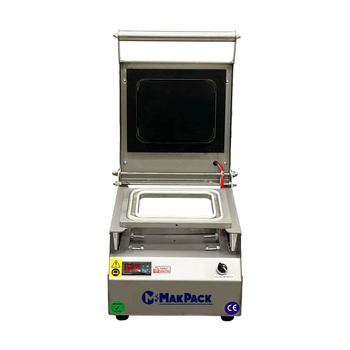 Makpack Tek B�lmeli Tabak Kapatma Makinesi Paslanmaz