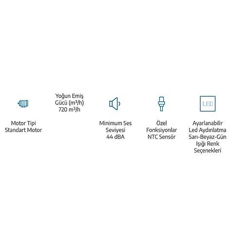 BDE 6062 D Duvar Tipi Davlumbaz