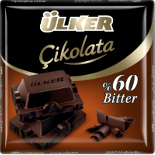 �lker Bitter Kare �ikolata %60 Kakaolu 60 G