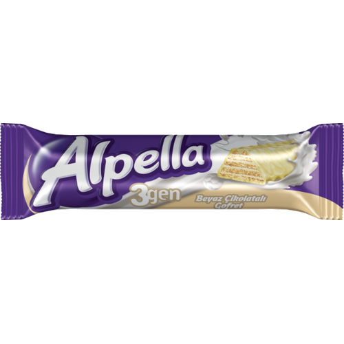 Alpella 3gen Beyaz �ikolatal� Gofret  28 Gr