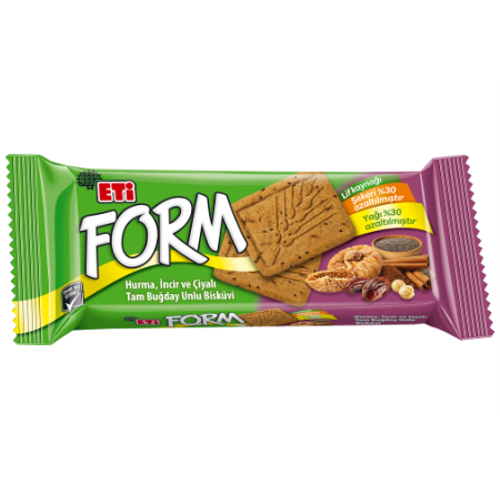 Form Hurma, �ncir ve �iyal� Tam Bu�day Unlu Bisk�vi