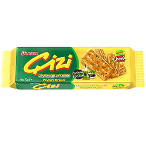 �lker �izi Zeytinya�l� Kekikli Peynirli Kraker 70 g