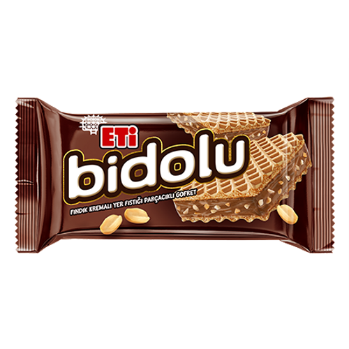 Bidolu Yer F�st�k Par�ac�kl� F�nd�k Kremal� Gofret