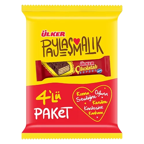 �lker �ikolatal� Gofret 4'l� Paket 144 g