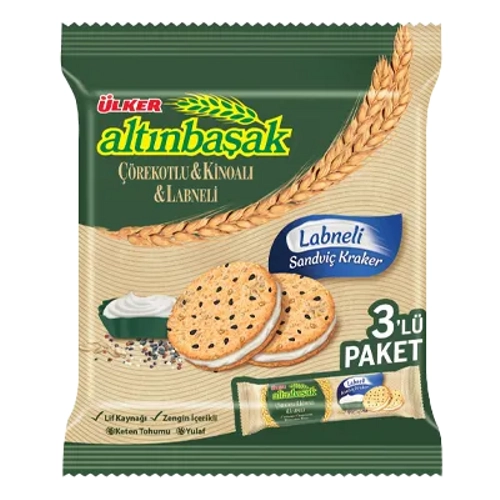 �lker Alt�nba�ak Labneli Sandvi� Kraker 3x60 g
