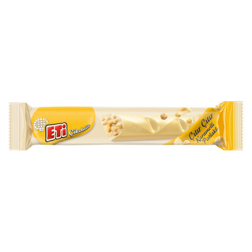 Eti �ikolata Karamel Patlakl� Beyaz �ikolata