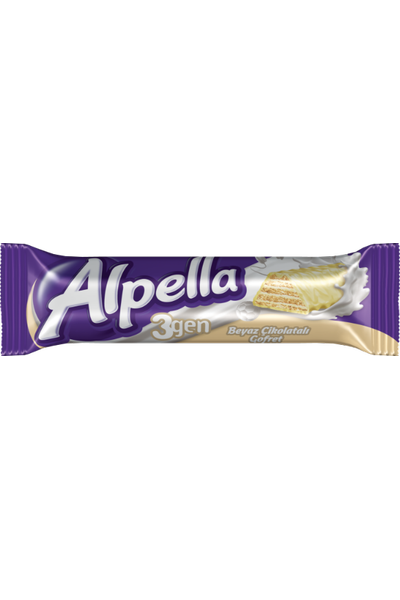 Alpella 3gen Beyaz �ikolatal� Gofret  28 Gr