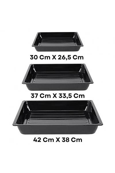 Emaye Kare F�r�n Tepsi