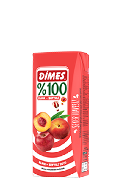 D�MES %100 Elma-�eftali Suyu 200 ml
