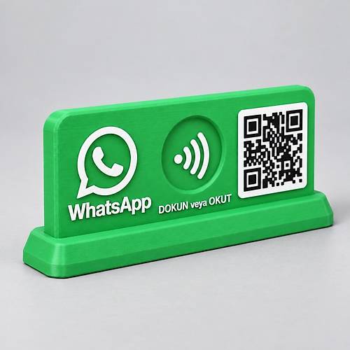 WhatsApp NFC ve QR Kodlu Masa�st� �leti�im Stand�