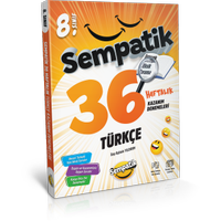 �NL�LER KARMASI YAYINLARI 8. SINIF SEMPAT�K 36 HAFTALIK T�RK�E KAZANIM DENEMELER�