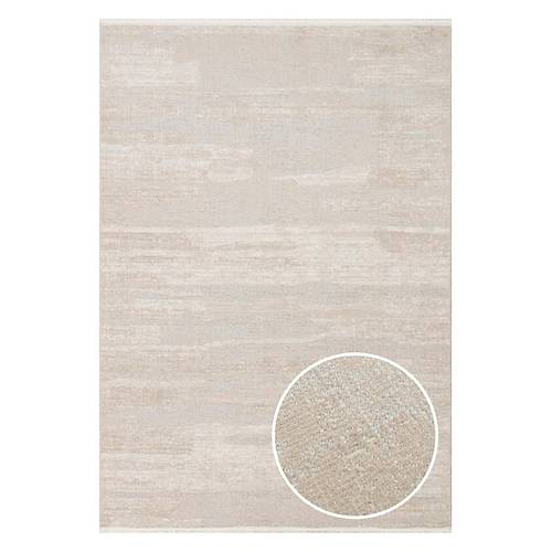 Eko Hal� KALAHARI KLH 01 GREY BEIGE �zel Dokuma Tekni�i ile �retilen Modern Sade Desenli Makine Hal�s�