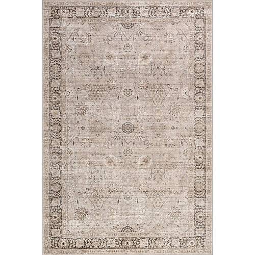 Atelier 504 Soft Greige Eskitme Vintage Hal� Etnik Otantik Y�kanabilir Salon Hal�s�