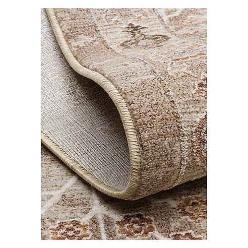 Eko Hal� SOFIA SOF 05 CREAM GOLD Renkli El Dokuma U�ak Hal� Desenlerine Sahip Makine Hal�s�
