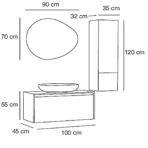 Reneta 100 Banyo Seti