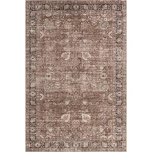 Atelier 501 Brown Taupe Eskitme Vintage Hal� Etnik Otantik Y�kanabilir Salon Hal�s�