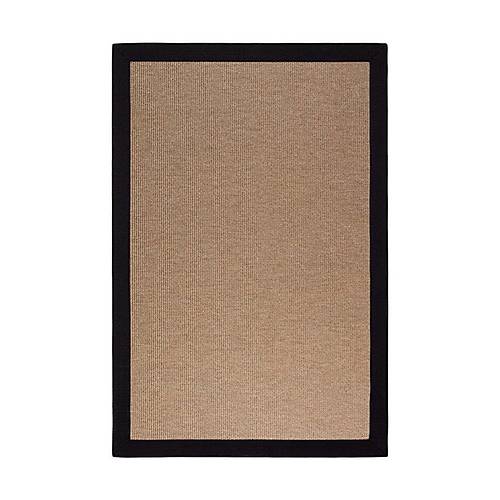 Siena M208 Has�r Dokulu �thal Sisal Hal� Dikd�rtgen Bord�rl� Kahve Sisal Mutfak Koridor Hal�s�
