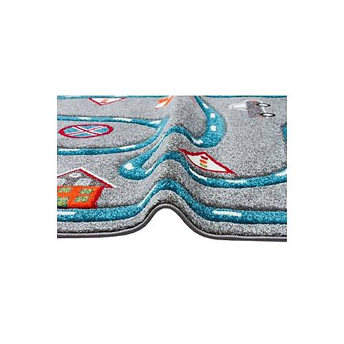 Kids Kds19 Grey Blue Antibakteriyel Hav Ve Toz Vermez �ocuk Ve Bebek Odas� Hal�s�