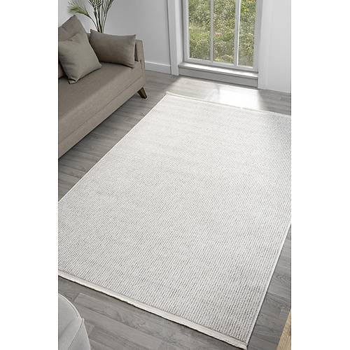 Step Krem Bej Hal� Yumu�ak Dokulu Hal� Kilim Salon Mutfak Koridor Yolluk Dokuma Makine Hal�s� 360