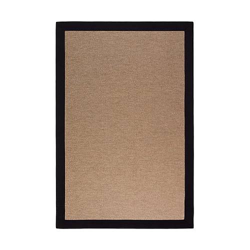 Siena M208 Has�r Dokulu �thal Sisal Hal� Dikd�rtgen Bord�rl� Kahve Sisal Mutfak Koridor Hal�s�