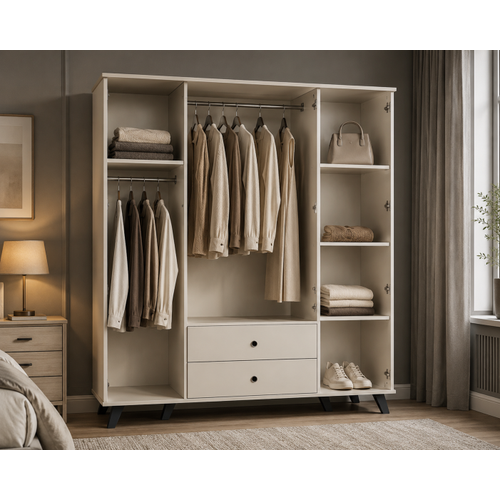 Nesta 4 Kapakl� Gard�rop