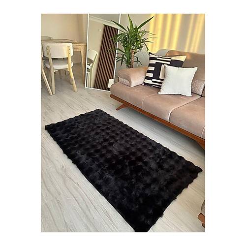 Ekstra Yumu�ak Dokulu Siyah Bubble Tav�an T�y� Darcio Dikd�rtgen Post Pelu� Hal�