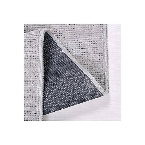 Crea Hal� Azade Koleksiyonu Soft Desen �zel �l�� Kadife �nce Hal� Yolluk Gri
