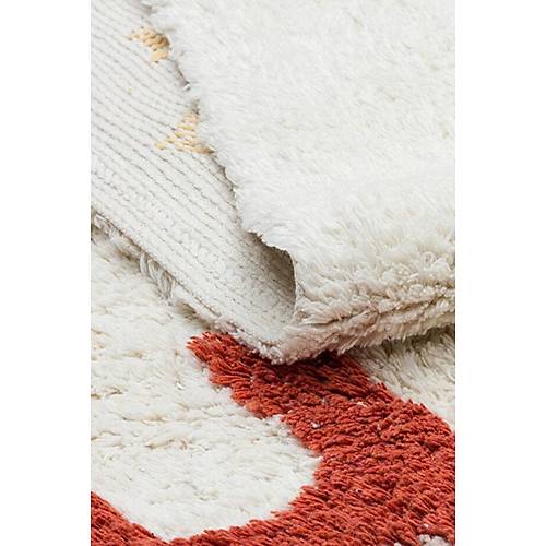 Eko Hal� COTTON BOON XW CBN 05 MULTY XW Y�kanabilir Kaymaz Tabanl� Naturel Pamuk Bebek Hal�s�