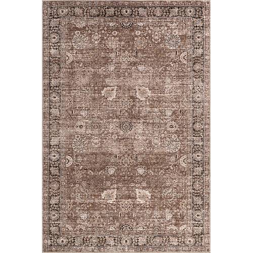 Atelier 501 Brown Taupe Eskitme Vintage Hal� Etnik Otantik Y�kanabilir Salon Hal�s�