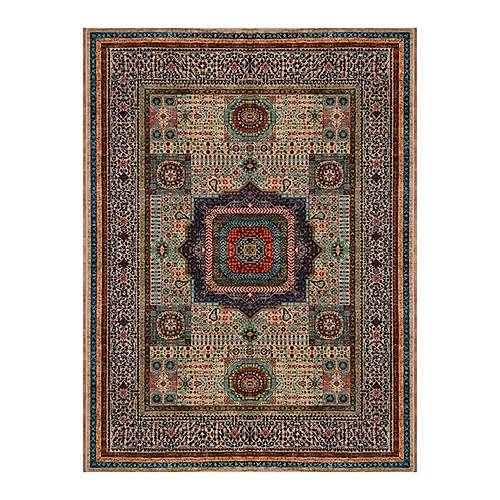 Drom Kaymaz Tabanl� Y�kanabilir Modern Multi Motifli Etnik Salon ve Mutfak Hal�s�