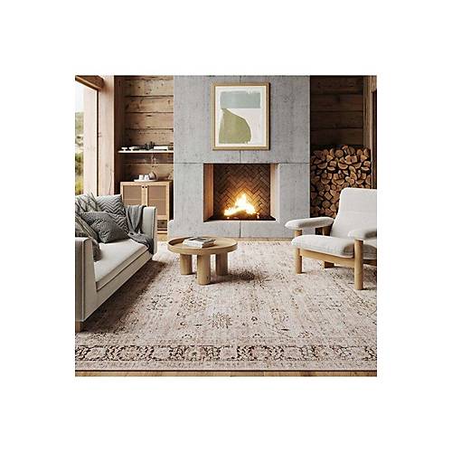 Atelier 504 Soft Greige Eskitme Vintage Hal� Etnik Otantik Y�kanabilir Salon Hal�s�
