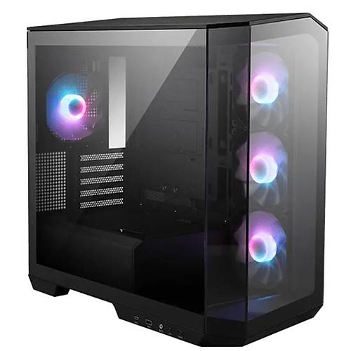 MSI MAG PANO M100R PZ B65 TEMPERL� CAM 3X120MM 1X120MM ARGB FAN 650W BRONZ PANORAM�K S�YAH KASA