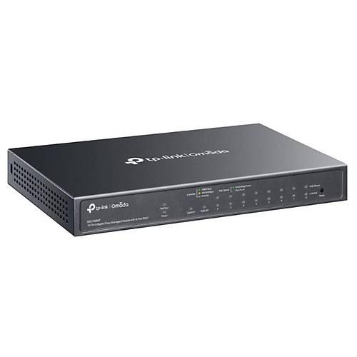 TP-LINK OMADA ES210GMP 10 PORT GIGABIT + 8-PORT POE+ Y�NET�LEB�L�R 123W POE METAL KASA SWITCH