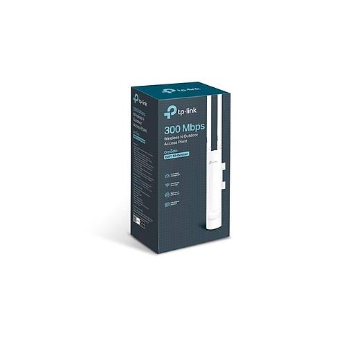 TP-LINK OMADA EAP110-OUTDOOR 1 PORT 10/100 2.4GHZ 2X2 MU-MIMO 300MBPS 2X3DBI ANTEN DI� ORTAM ACCESS POINT(ADAPT�RL�)