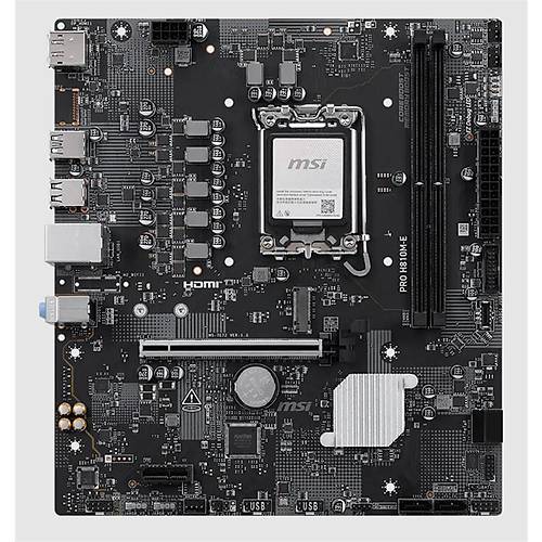MSI PRO H810M-E DDR5 6400MT/S 1XHDMI 1XDP 1XM.2 USB 3.2 MATX 1851P (INTEL ULTRA PROCESSORS SERIES 2)