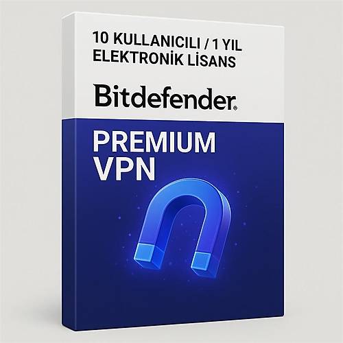 BITDEFENDER PREMIUM VPN  10 KULLANICILI / 1 YIL ELEKTRON�K L�SANS