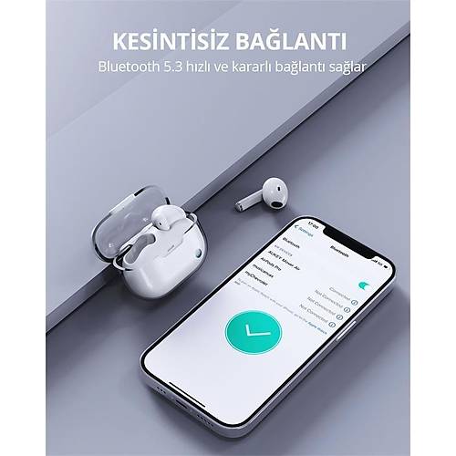 AUKEY EP-M2-WH 13MM S�R�C�L� BLUETOOTH 5.3 IPX4 KABLOSUZ KULAKLIK