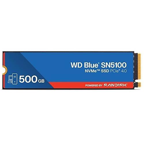 500 GB WD BLUE SN5100 PCI-4.0 6600 MB/S 5600 MB/S M2 SSD WDS500G5B0E