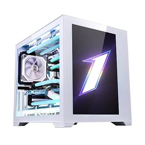 1ST PLAYER STEAM PUNK SP7-EV BEYAZ 13.3'' LCD �N EKRANLI 5X12CM ARGB REVERSE FAN+1X12CM ARGB FAN TEMP