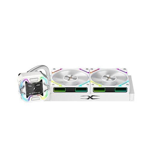 1ST PLAYER X STARSHIP 240MM BEYAZ ARGB IPS 2.4'' D�J�TAL EKRANLI AM5,AM4/LGA 1851, LGA 1700 PREMIUM ��LEMC� SIVI SO�UTUCU