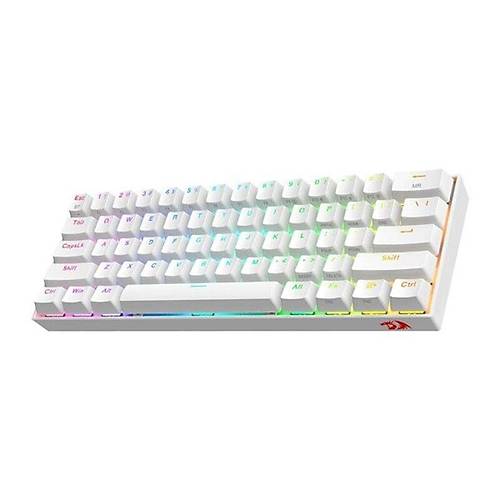 REDRAGON K530W DRACONIC PRO Q TR 60% KOMPAKT KABLOSUZ-BLUETOOTH 2.4G SWITCH MEKAN�K KLAVYE BEYAZ