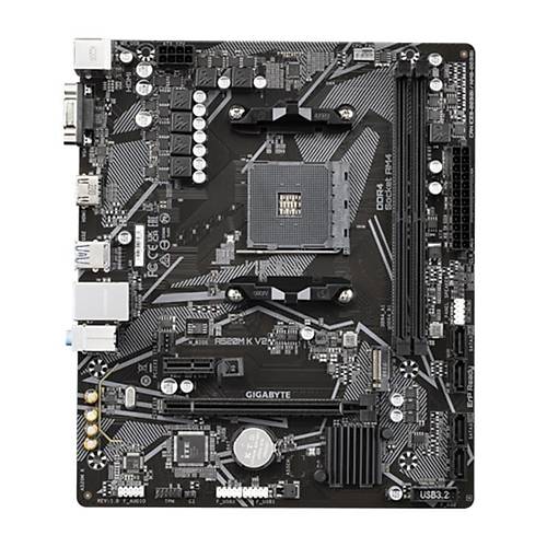 GIGABYTE A520M-K V2 DDR4 5100MHZ 1XVGA 1XHDMI 1XM.2 USB 3.2 MATX AM4 (AMD AM4 5000/4000 /3000 SER�S� �LE UYUMLU)
