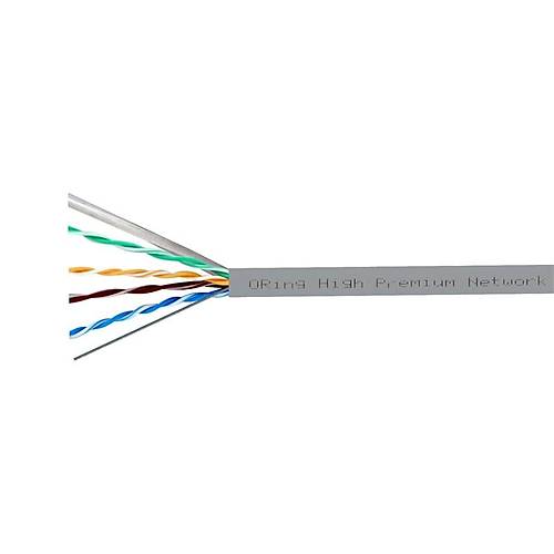 ORING RW-U0605GRY U/UTP CAT6 23AWG LSZH 250MHZ 500 METRE BAKIR GR� RENK NETWORK KABLOSU
