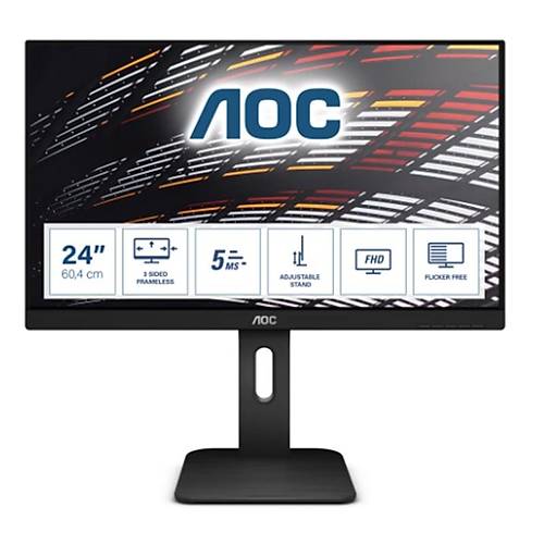 23.8 AOC 24P1 IPS 5MS 60MHZ 1XVGA 1XHDMI 1XDP 1XDVI FHD 1920X1080 USB3.0 HOPARL�R �ER�EVES�Z D���K MAV� I�IK VESA S�YAH