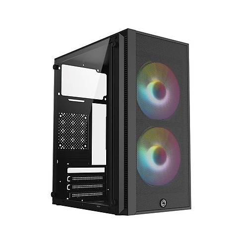 FRISBY FC-8970G 300W 2X RAINBOW FAN MINI TOWER GAM�NG S�YAH KASA