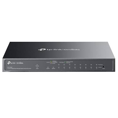 TP-LINK OMADA ES210GMP 10 PORT GIGABIT + 8-PORT POE+ Y�NET�LEB�L�R 123W POE METAL KASA SWITCH