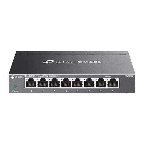 TP-LINK OMADA DS108G 8 PORT GIGABIT MASA�ST� METAL KASA SWITCH