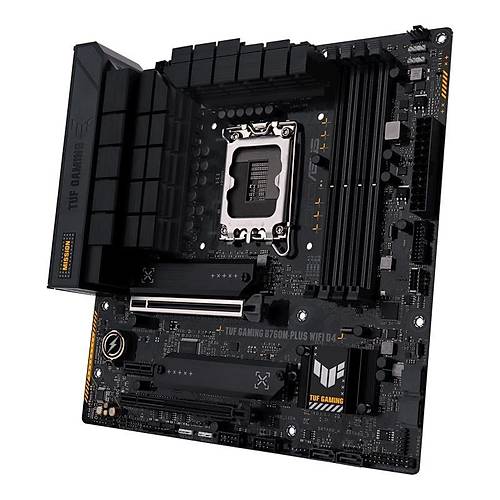 ASUS TUF GAMING B760M-PLUS WIFI D4 DDR4 5333MHZ 1XHDMI 1XDP 2XM.2 USB 3.2 MATX 1700P (12./13.VE14. NES�L ��LEMC� UYUMLU)