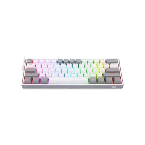 REDRAGON K617 FIZZ RGB RED SWITCH MEKAN�K OYUNCU KLAVYES� BEYAZ/GR�