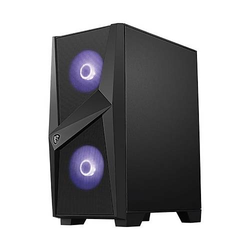 MSI MAG FORGE 100M TEMPERLI CAM 2X120MM 1X120MM ARGB FAN PSU YOK GAMING S�YAH KASA